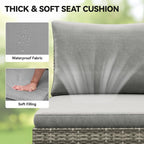 YITAHOME 9 Piece Patio Furniture Set, All-Weather Wicker Outdoor Sectional Sofa - Image 8