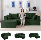 MAXYOYO Modular Sectional Sofa Couch, L Shaped Modern Cloud Couch by MAXYOYO