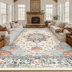 RELEANY Washable Area Rug, Large 10'x12', Water Repellent, Pet Friendly - Image 4