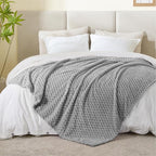 BEDELITE Grey Large Throw Blanket - Image 3