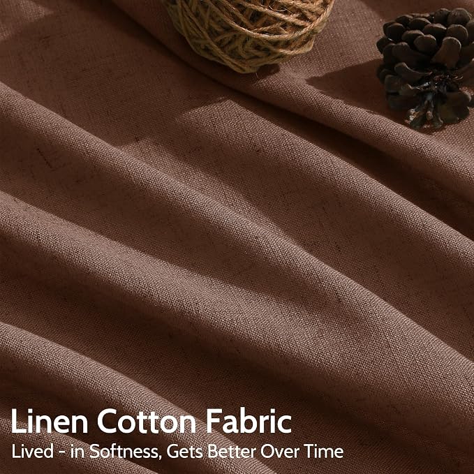 Mocha Brown Curtains 84 Inches Long - Image 4