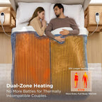 Bedsure Heated Blanket King Size, Dual Control Electric Blanket, 6 Heat/6 Timer - Image 3