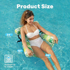 SLOOSH Inflatable Pool Floats Adult, 2 Packs Floating Lounge Chairs, Blow up - Image 5