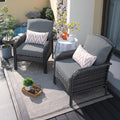 ovios 2-Piece Patio Furniture Set, Outdoor Wicker Sofa by OVIOS