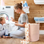 XUANGUO Cotton Rope Laundry Basket Hamper - Image 4