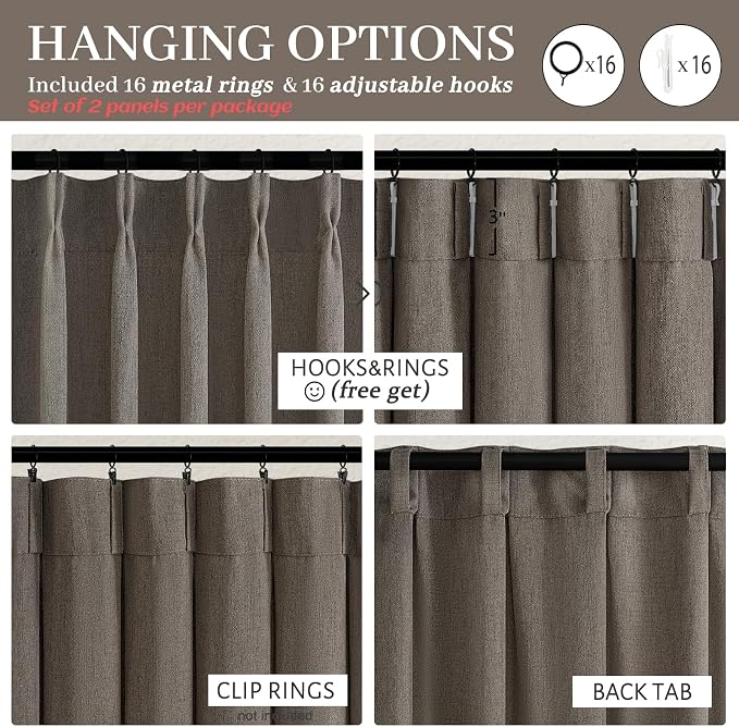Extra Long 120 Inch Pleated Curtains - Image 7