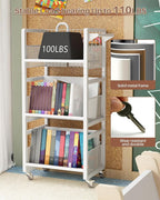 UMDONX Heavy-Duty Double-Sided Book Cart - Image 4