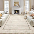 GarveeHome Scalloped Washable Rug 10x13 Area Rug by GarveeHome