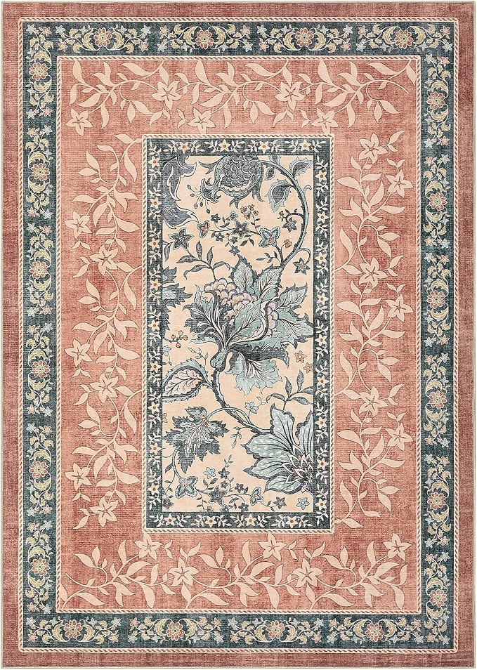 GarveeHome Terracotta Teal 2x3 Door Mat Indoor Rugs - Image 9