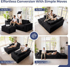 MAXYOYO Sectional Sofa Couch and Chaise Lounge, L Shaped Modern Cloud Couch - Image 3
