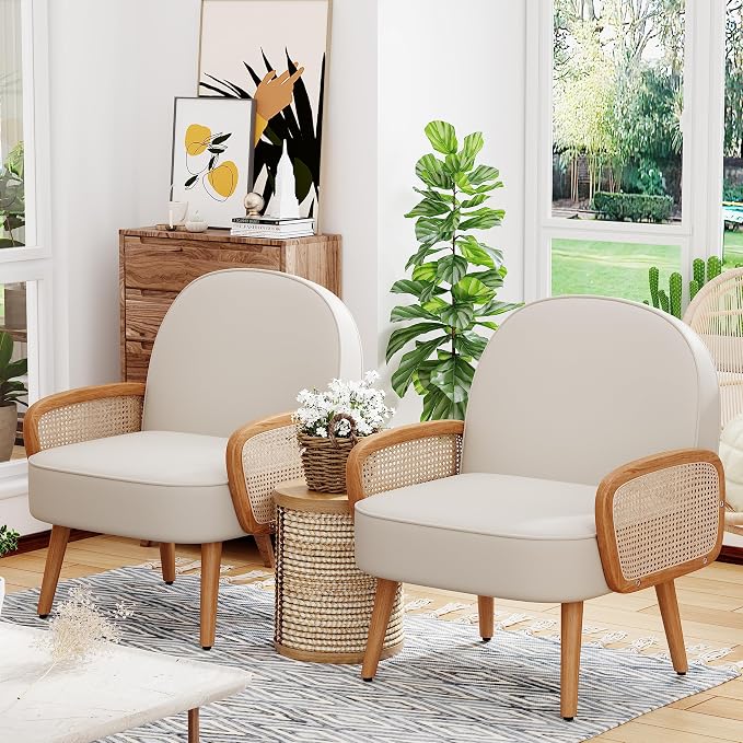 Aklaus Mid Century Modern Accent Chair Armchair - Image 6