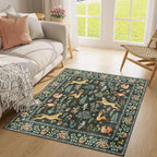 DUKINO 4x4 Square Area Rug, Washable Animal Rug - Image 6