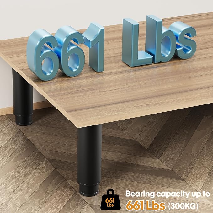 Metal Adjustable Furniture Legs 5.12-9.45 inch, Wlrrcwdttc Sofa Legs Cabinet - Image 5