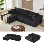 Weture 97" Modular Sectional Sofa, L-Shaped Boneless Couch by Weture