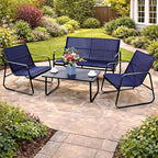 Kozyard Sofia 4-Piece Patio Conversation Set, Outdoor Furniture Set - Image 5