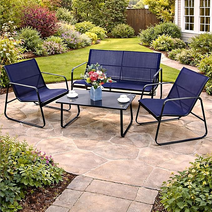 Kozyard Sofia 4-Piece Patio Conversation Set, Outdoor Furniture Set - Image 5