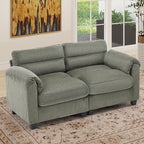 HAOMARKETS Corduroy Sofa Set, Upholstered Loveseat - Image 3