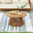 Merax Outdoor Acacia Wood Conversation Set - Image 3