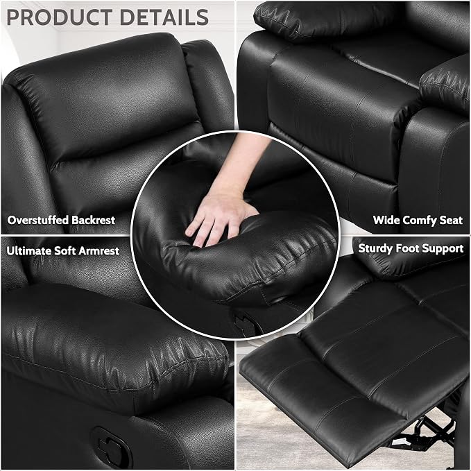 PrimeZone Oversized Rocker Recliner Chair - Image 8