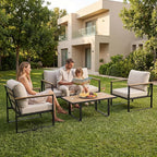 GarveeLife 4 Piece Outdoor Patio Furniture Set - Image 6