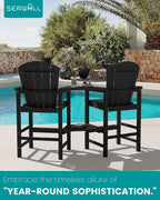 SERWALL Tall Adirondack Chairs Set of 4 - Image 6