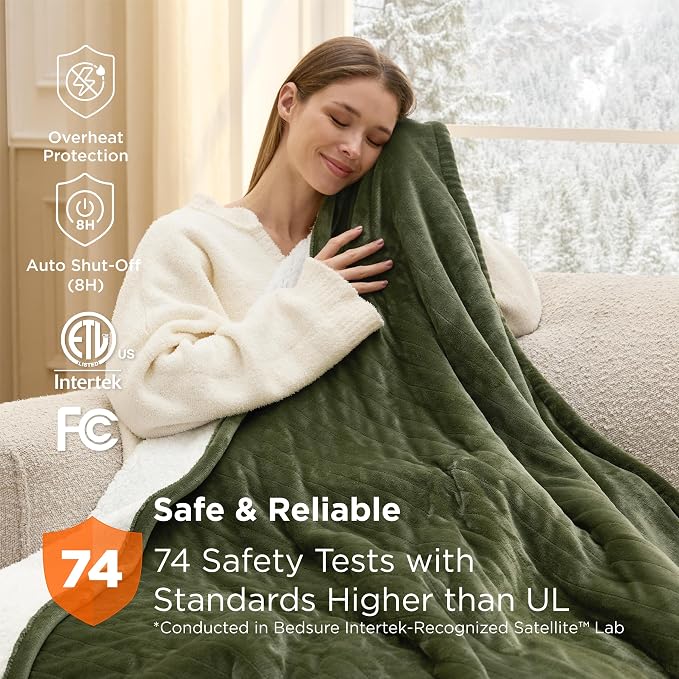 Bedsure Heated Blanket Full Size, Soft Electric Blanket - Image 6