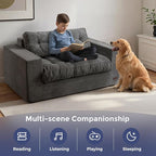 MAXYOYO Loveseat Sofa Couch, Upholstered Bean Bag Chair Cloud 2-Seat - Image 3