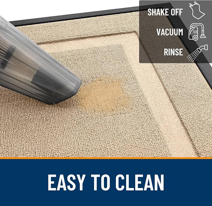 OLANLY Front Door Mat Outside 59x23, All-Season Heavy-Duty Rubber Doormat | - Image 5