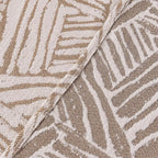 VClife Boho Couch Cover, Abstract Cream and Khaki Line Geometric Jacquard Couch - Image 9
