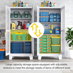 PAOFIN 61.02" Metal Display Storage Cabinet, Tall Kitchen Pantry Cabinets - Image 4