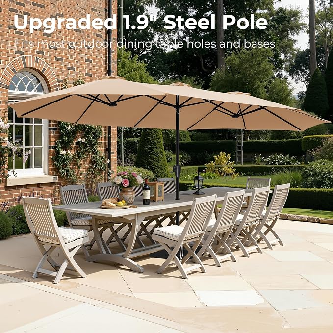 SUPERJARE 15FT Outdoor Patio Umbrella - Image 2