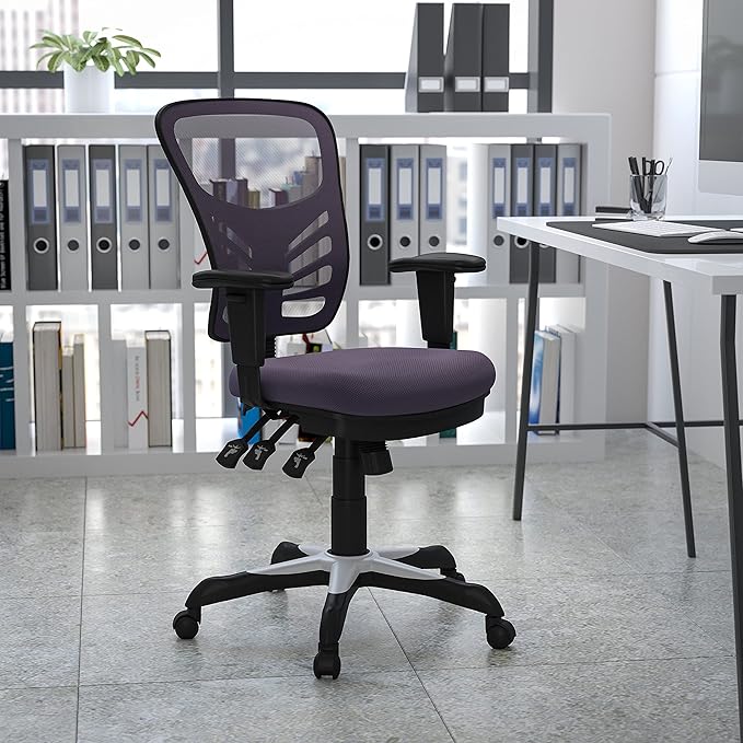 Flash Furniture Nicholas Mid-Back Swivel Office and Gaming Chair, Ergonomic - Image 2