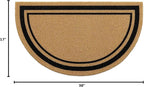 OLANLY Half Circle Front Door Mat, Low Profile Doormat, Stain and Fade Resistant - Image 3