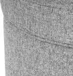 Homepop Home Decor | Upholstered Round Storage Ottoman | Ottoman - Image 9
