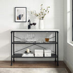 Crosley Furniture Madeleine Sofa Console Table - Image 2