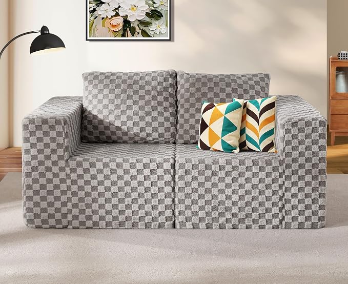 Modular Sectional Sofa 2 Seater Loveseat Modular Couch by YourHomeDeservesMore