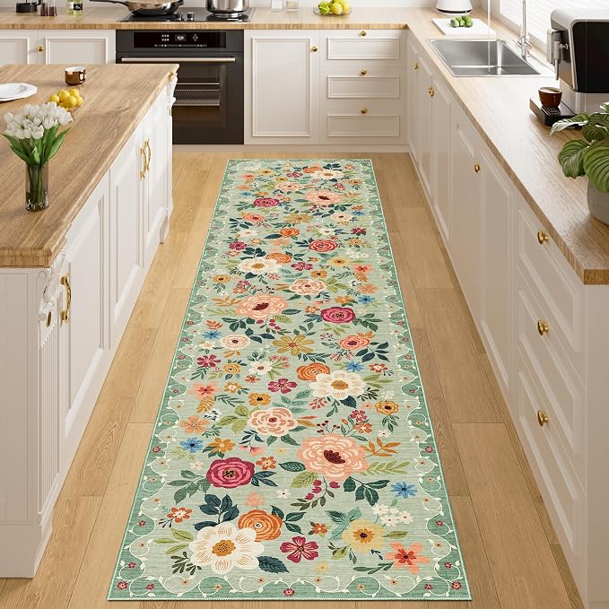 DUKINO 2x8 Runner Rug, Washable Runner Rug by DUKINO