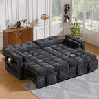 Convertible Sleeper Sofa Bed, 86 Inch Chenille Pull Out Couch - Image 9