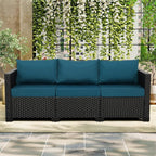 Rattan Star Outdoor Furniture Couch 3 Seater Sofa Outdoor Wicker Sofa Deep Seat - Image 2