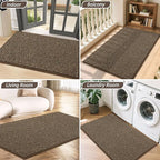BEQHAUSE Dirt Trapper Door Mat 24" x 36", Non-Slip Washable Doormats, Low - Image 8