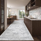 4x12 Runner Rug Non Slip, Washable Hallway Runner Rug, Nursery Room, Soft - Image 3