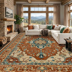RELEANY Washable Area Rug, Large 10'x12', Water Repellent, Pet Friendly by RELEANY