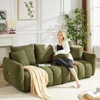 Antetek Teddy Sofa Set for Living Room, Modern Deep Seat Sofa Chair and - Image 5