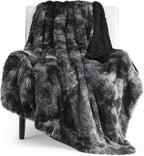 Bedsure GentleSoft Fluffy Black Blanket Cozy Gifts by Unknown