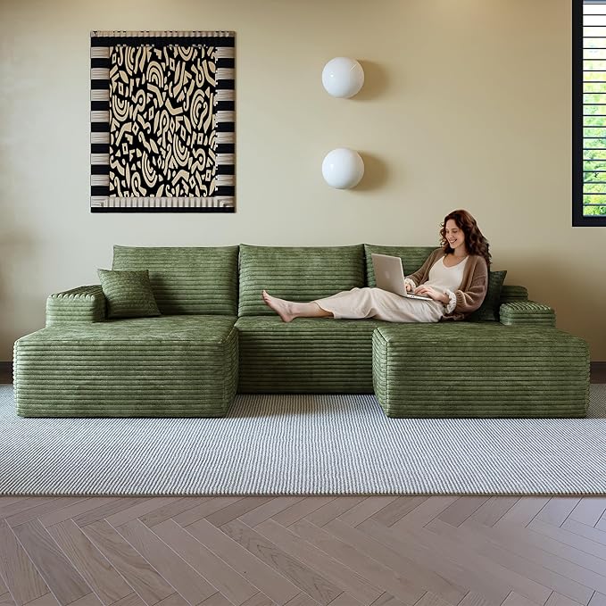 AUGOP 108" Sectional Couches for Living Room Modern Modular Sofa by AUGOP
