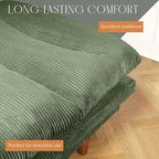 DreamDashio Futon Sofa Bed, 69 inch Futon Couch - Image 6