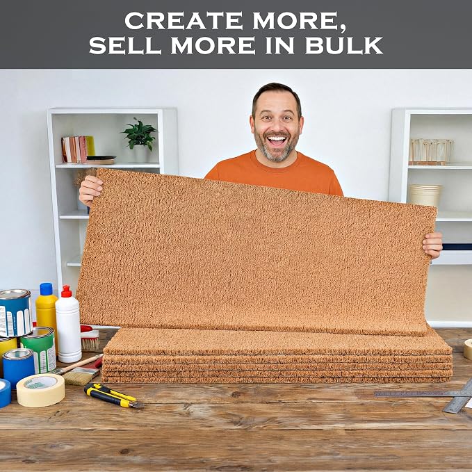 Blank Welcome Mat 47.5x19.5 Inch, Coir Door Mat - Image 3