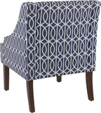 Homepop Home Decor Upholstered Classic Swoop Arm Accent Chair Accent Chairs - Image 8