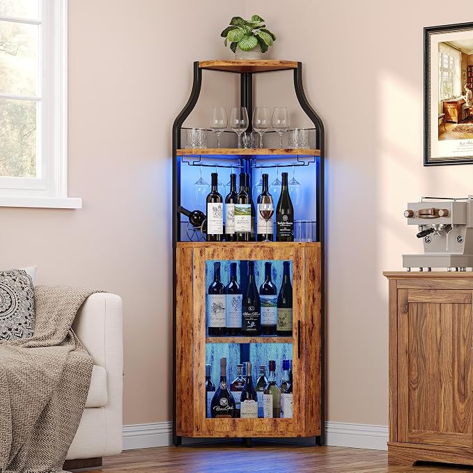 GarveeHome Corner Bar Wine Cabinet by GarveeHome