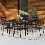 HOMREST 7 Piece Outdoor Patio Dining Set - Image 2